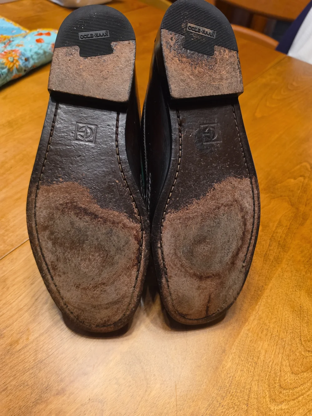 Cole Haan Dark Brown Leather Tassel Loafers 10.5D